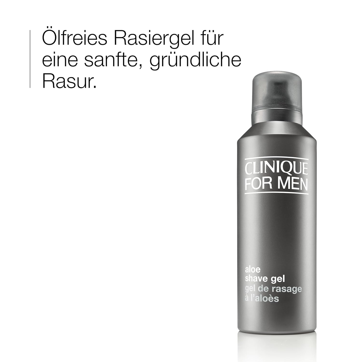 Detalle 2 de Clinique For Men Aloe Shave Gel – ölfreies Rasiergel für sanfte, gründliche Rasur, 125 ml