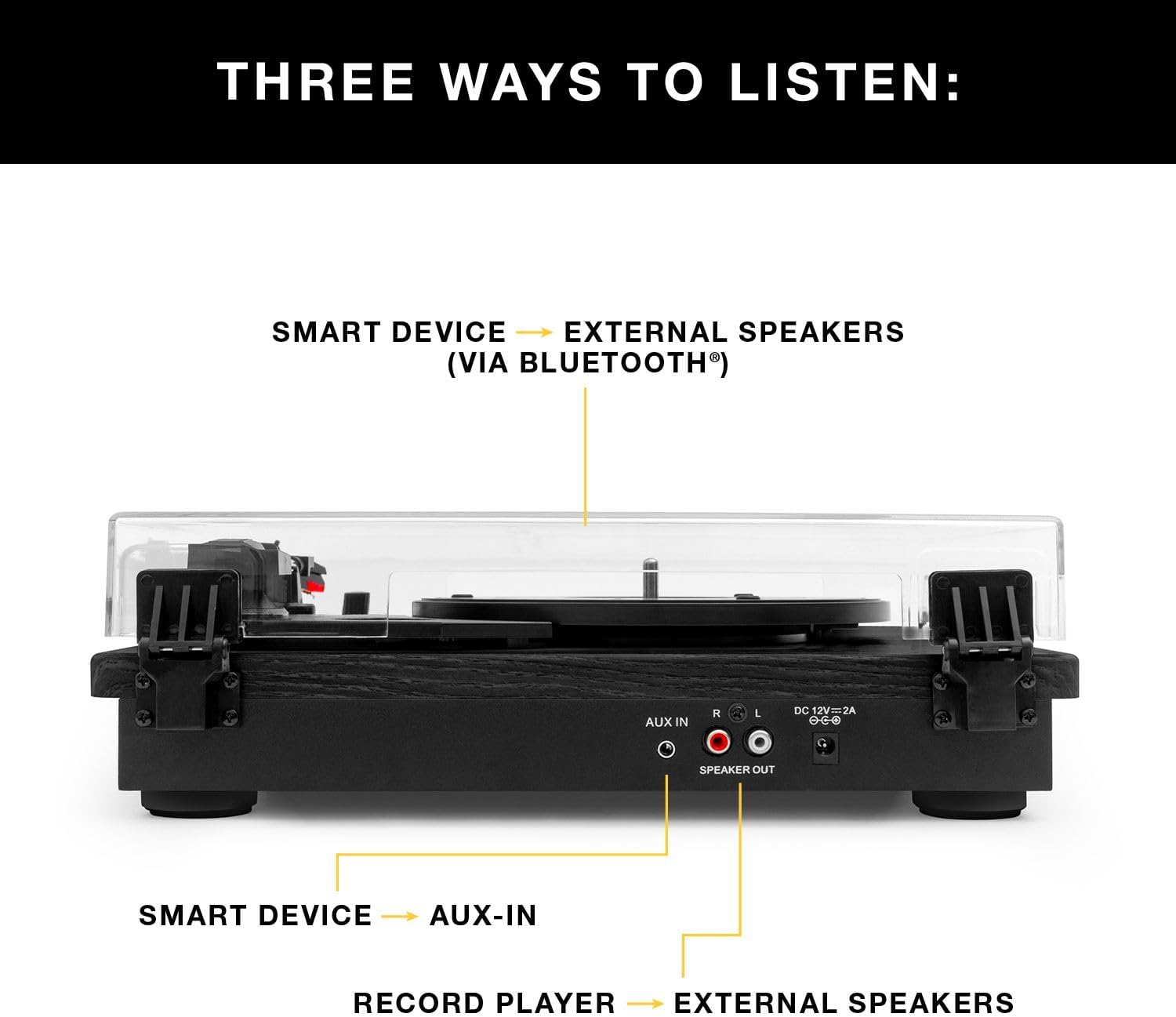 Thumbnail 6 de Victrola Montauk 3-Speed Turntable with Bluetooth