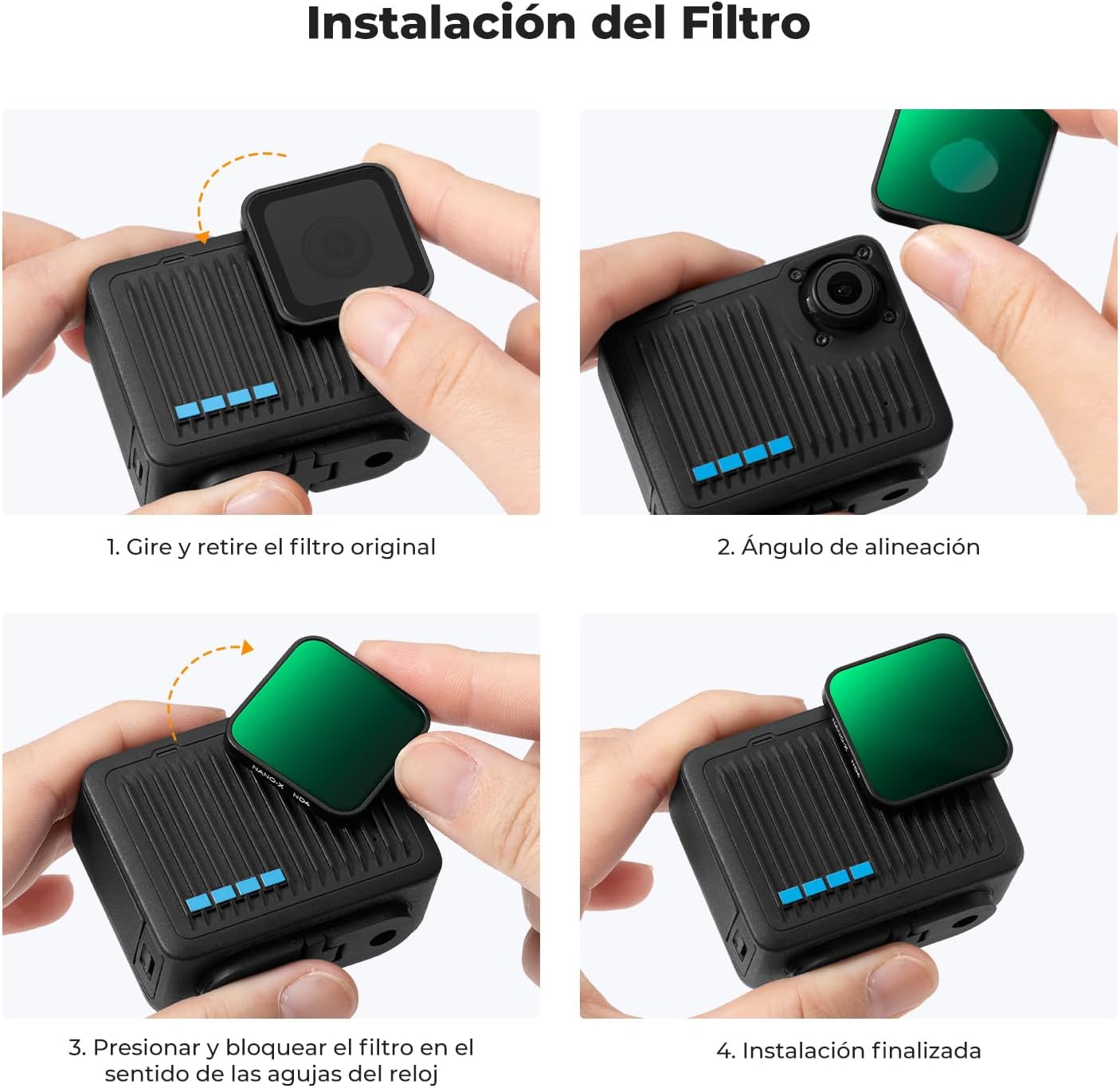 Thumbnail 5 de K&F CONCEPT Filtro CPL para GoPro Hero 4K