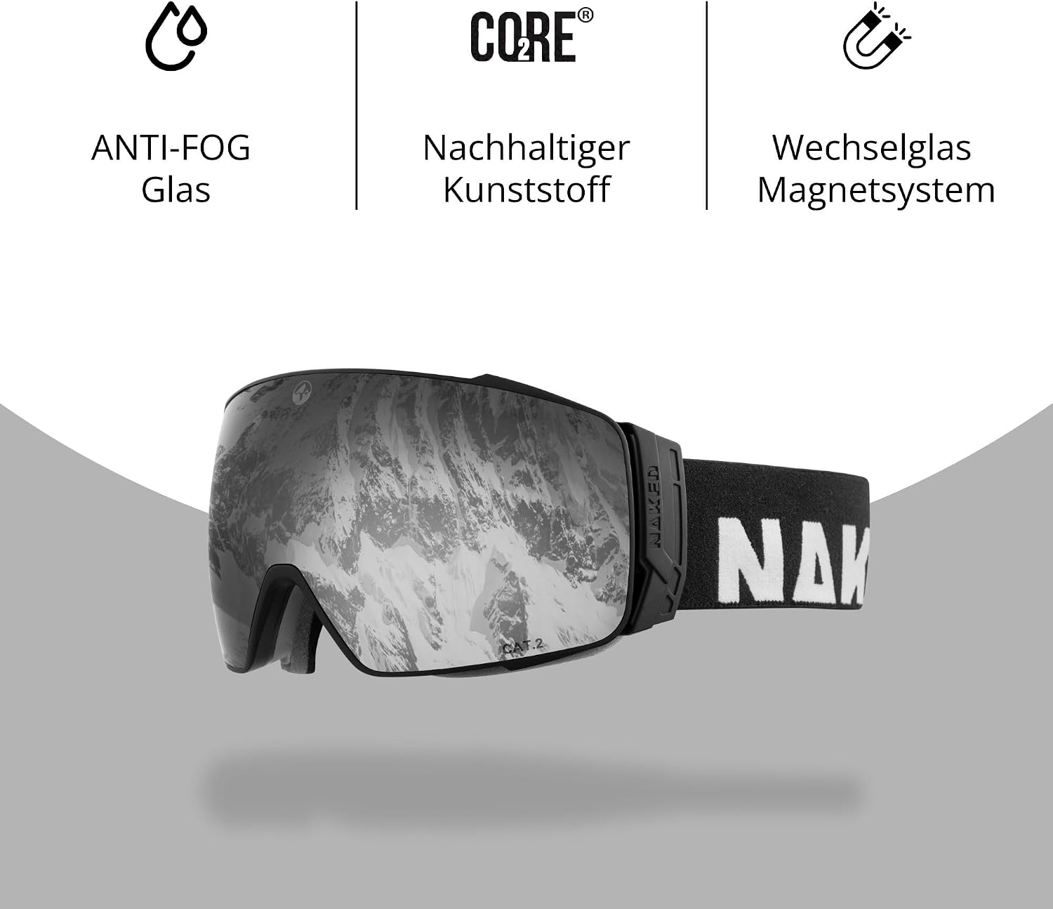 Thumbnail 4 de NAKED Optics The STORM Skibrille mit Wechselgläsern