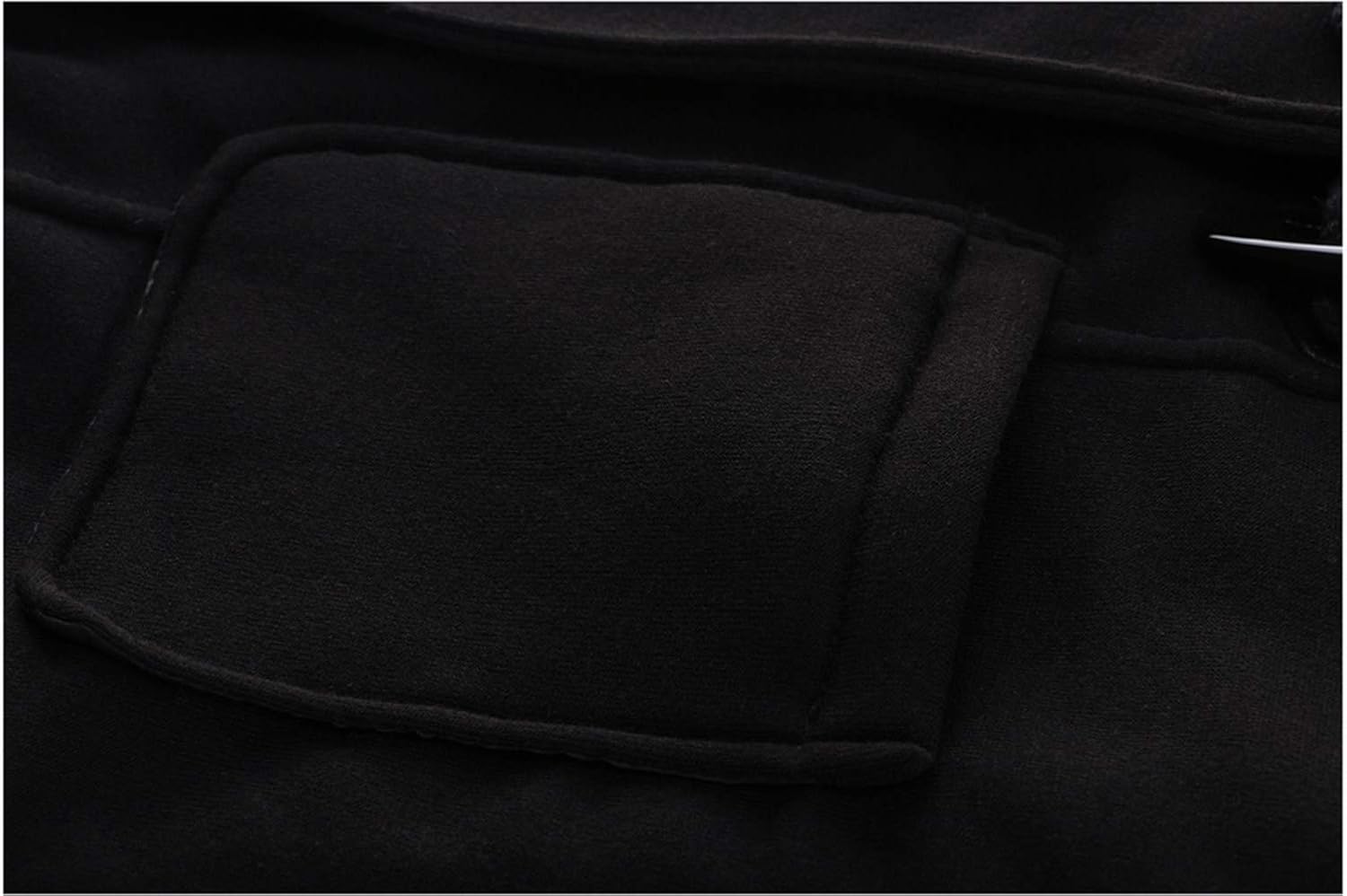 Detalle 1 de JiangWu WB-010 Women's Hooded Fleece Coat with Horn Buttons and Pockets