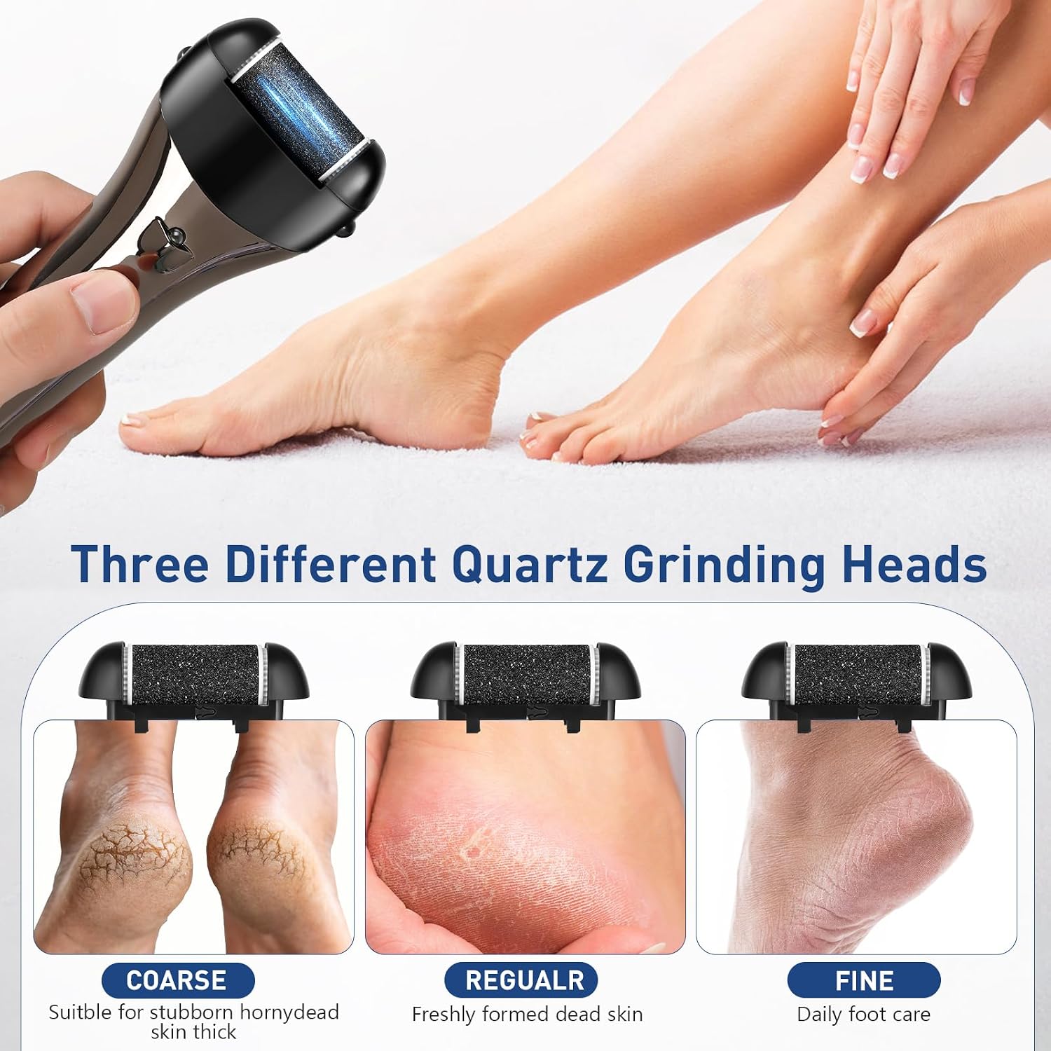Detalle de Lychico Electric Foot File rechargeable callus remover 🦶