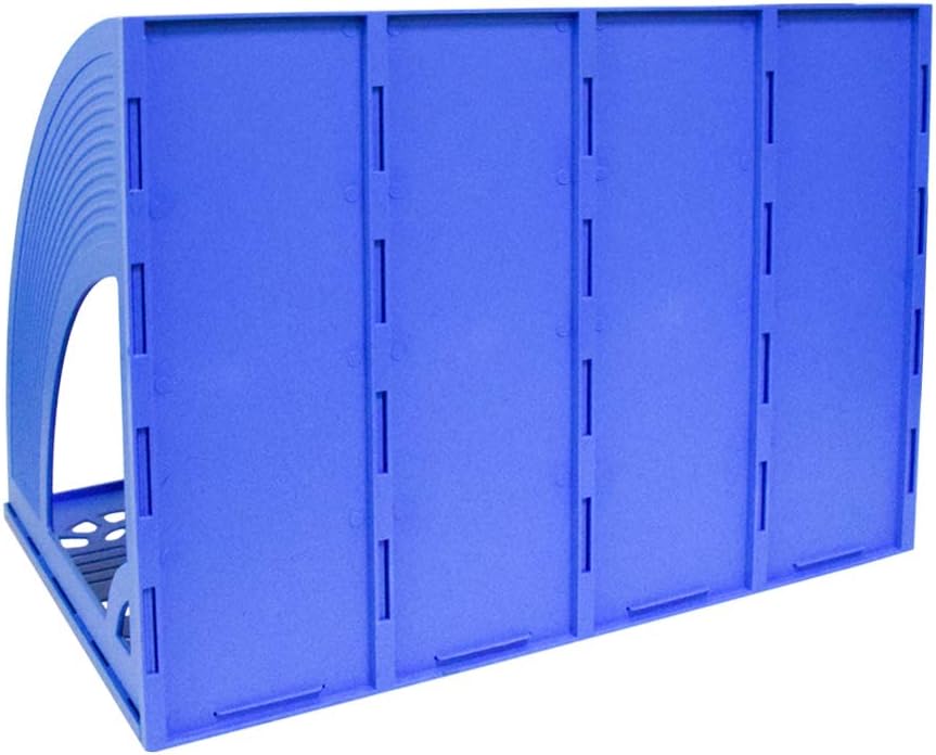 Thumbnail 6 de SAYEEC Schreibtisch-Organizer mit 4 Fächern für Zeitschriften und Dokumente, blau