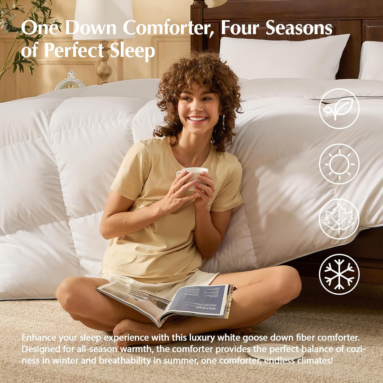 Thumbnail 4 de Pacific Coast Goose Feather Down Comforter 106"x90"