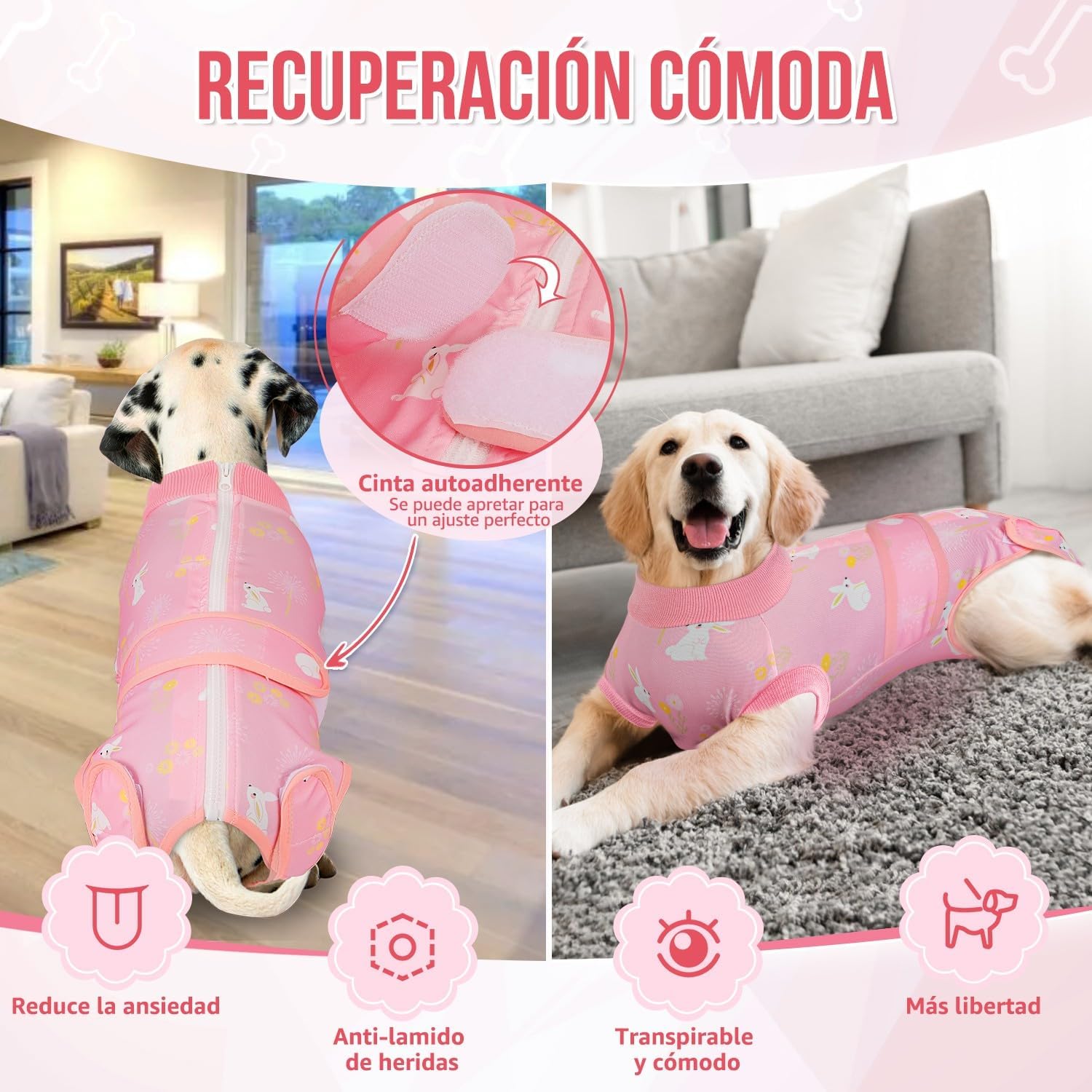 Detalle 2 de SlowTon Traje de recuperación para perros 100% poliéster