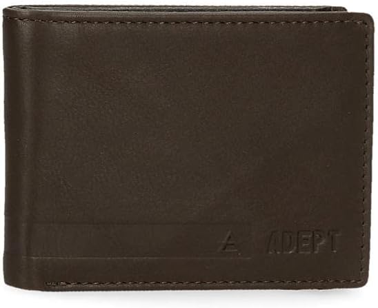 Detalle de joumma bags, s.l. Adept Alan Porte-Monnaie Noir – cuir, 11 x 7 x 1,5 cm