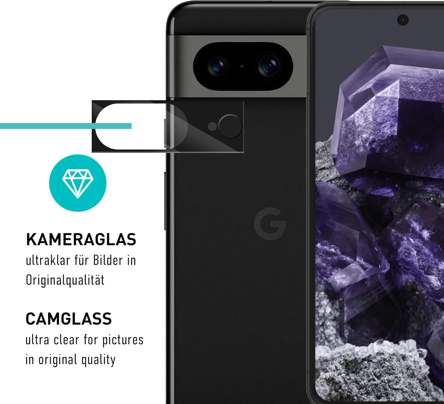 Thumbnail 6 de SmarTect TPU Screen Protector for Google Pixel 8, with camera protectors