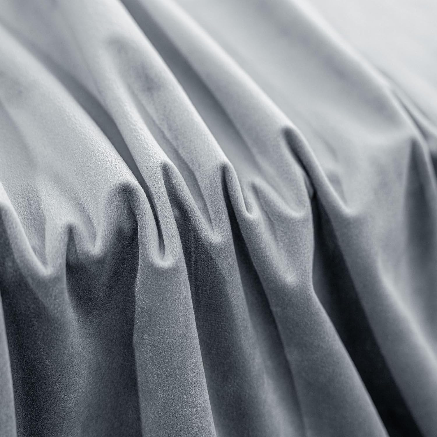 Thumbnail 6 de Ystyle Rideau Occultant Velours (lot de 2) 140 x 245 cm à œillets inox gris argenté