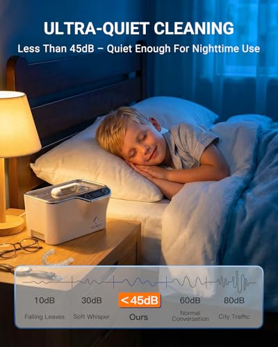 Detalle de LifeBasis Nettoyeur à Ultrasons 600 ml 48 kHz avec Fonction Degas – Nettoyage précis et silencieux