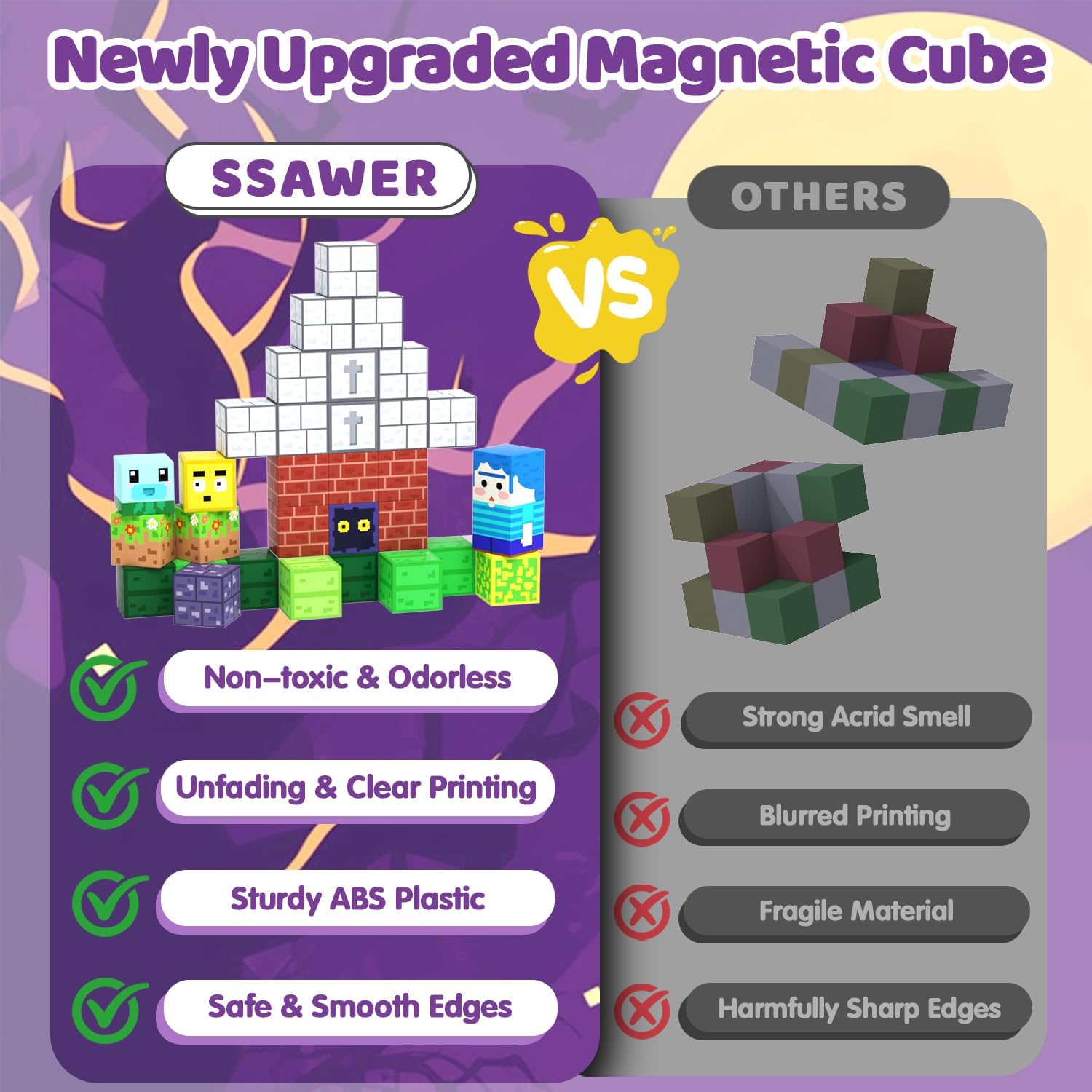 Thumbnail 4 de SSAWER Magnetic Blocks 150PCS STEM sets