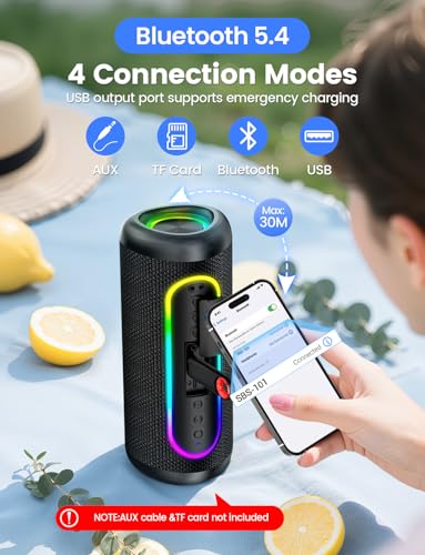 Thumbnail 4 de C08 Portable Bluetooth Speaker 30W, 30H playtime
