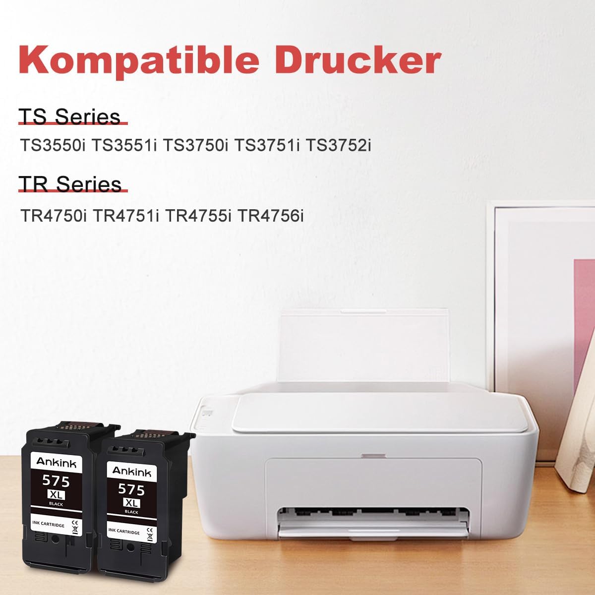 Thumbnail 1 de ANKINK kompatible Tintenpatronen 575XL (PG 575) – 2er-Pack Schwarz für Canon TS/TR-Modelle