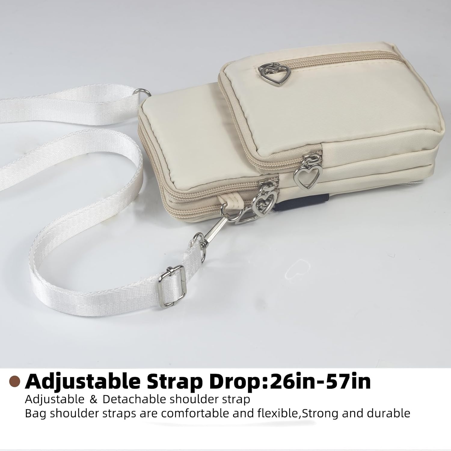 Thumbnail 3 de JANKS Damen-Umhängetasche als Crossbody mit Handy-Portemonnaie (bis ca. 6,7/6,8 Zoll)