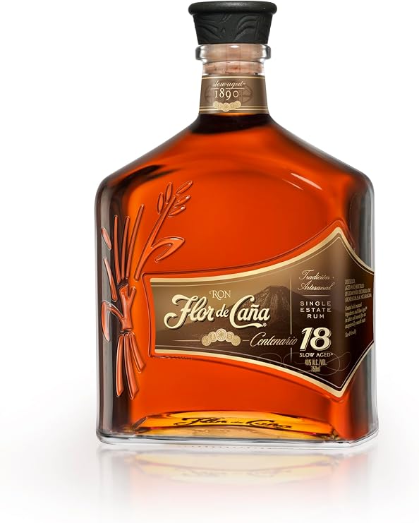 Detalle de Ron Flor de Caña Centenario 18 años 🥃 70 cl