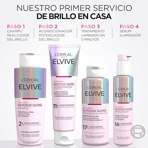Thumbnail 6 de L'Oréal Paris Elvive Glycolic Gloss – Tratamiento de Laminado, 200 ml