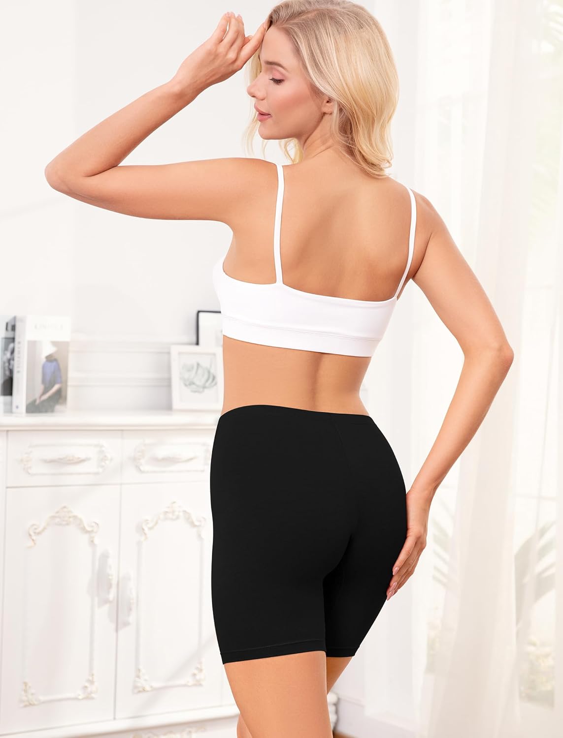 Thumbnail 1 de VOENXE Cycliste femme en coton anti-frottements (lot de 4) shorty sous jupe/robe