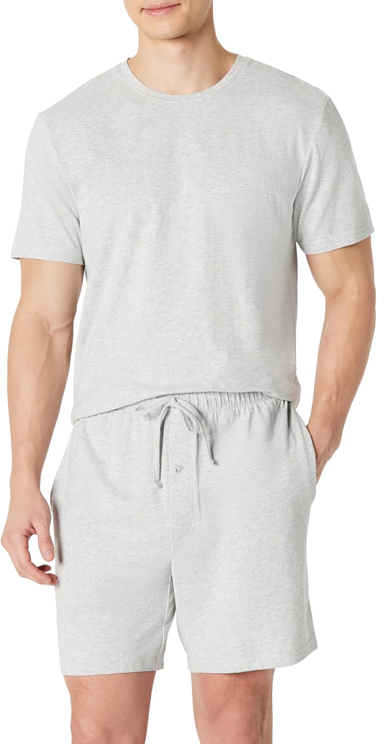 Thumbnail 6 de Amazon Essentials Men's Cotton-Modal Pajama Set: Short Sleeve Tee & Shorts