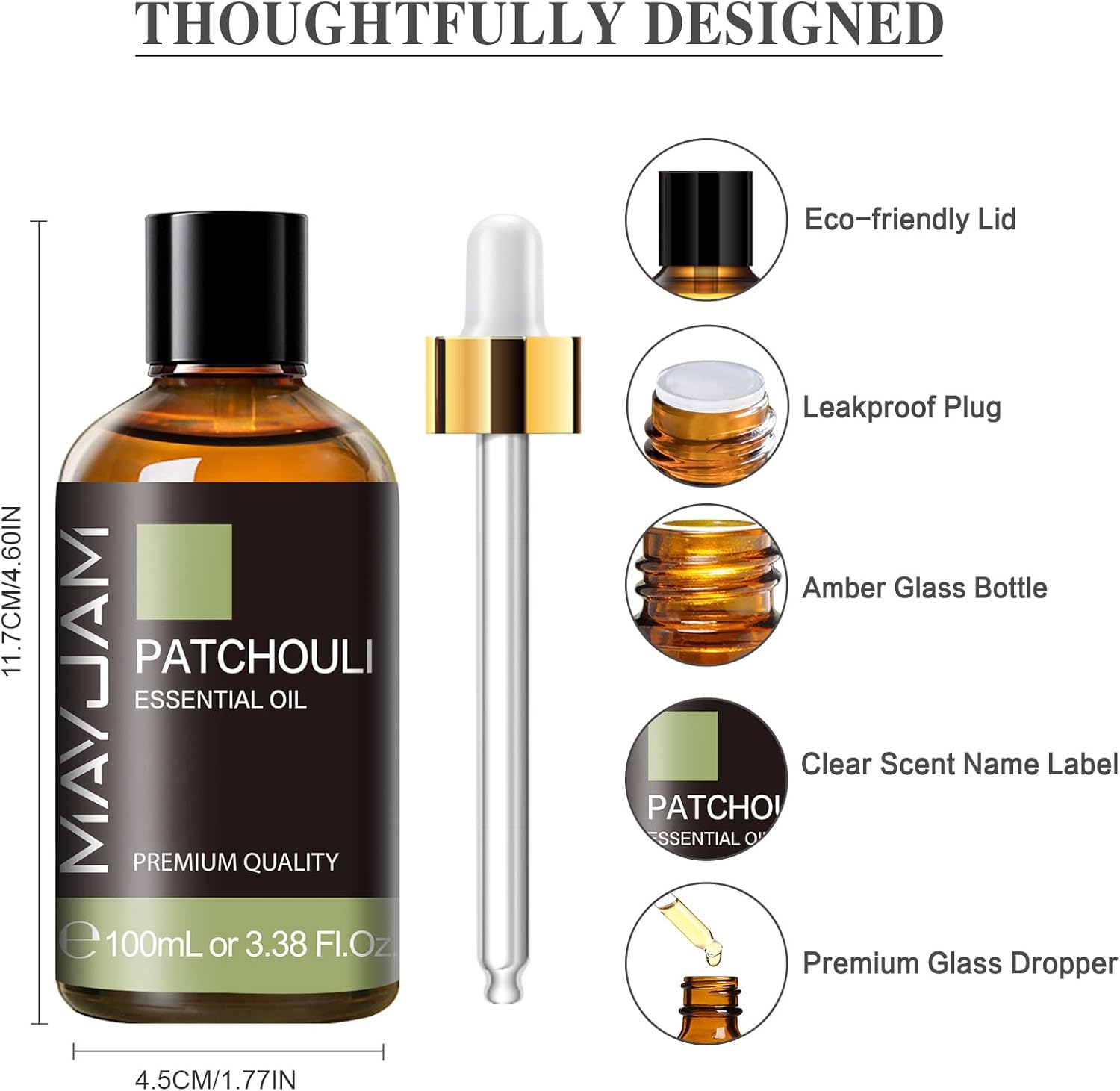 Thumbnail 2 de MAYJAM Patchouli Ätherisches Öl 100 ml – Diffusor, Luftbefeuchter & DIY