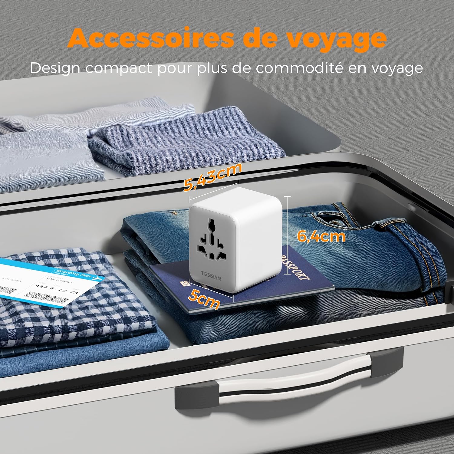 Thumbnail 5 de TESSAN Adaptateur universel de voyage 🔌