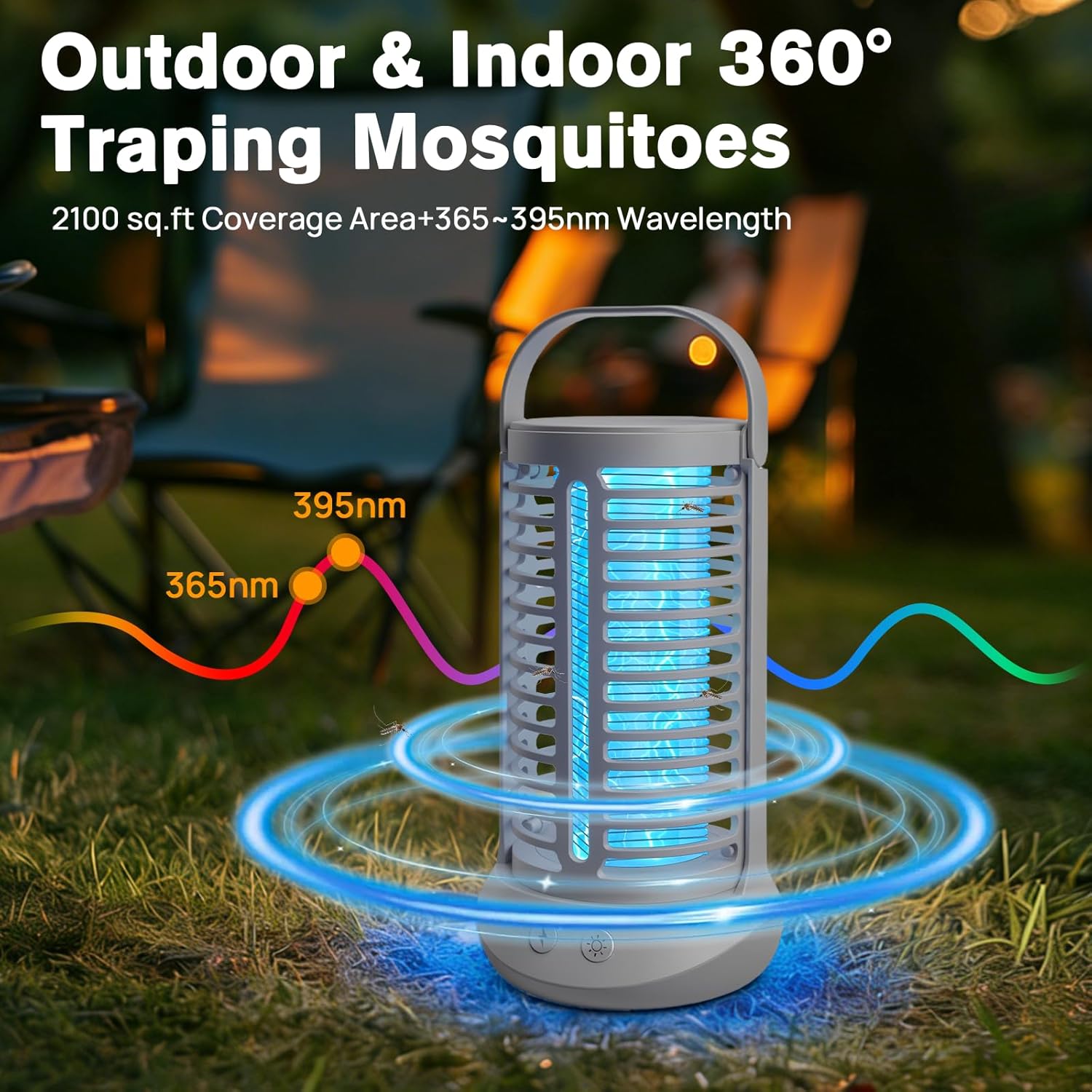 Thumbnail 3 de Bug Zapper Outdoor: 2-in-1 4200V Electric Mosquito Zapper and Lantern