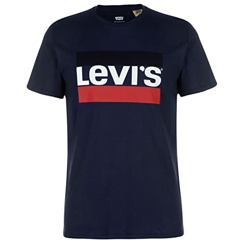 Detalle de Levi's Sportswear Logo Graphic 84 Sportswear L – Maglietta Uomo, 84 Sportswear Logo Blue Dress Blues, M