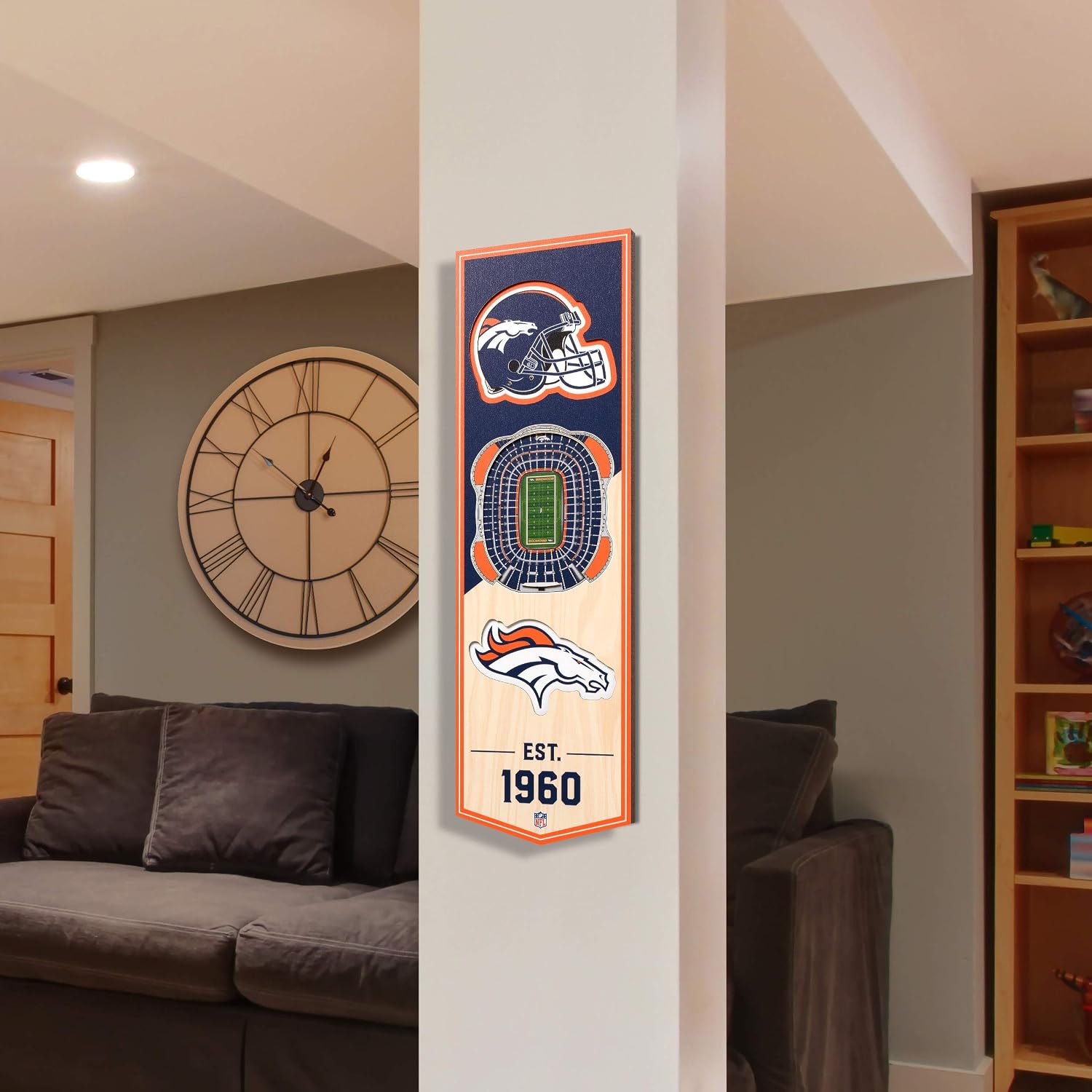 Thumbnail 1 de YouTheFan NFL 3D Stadium Banner (6x19 in)