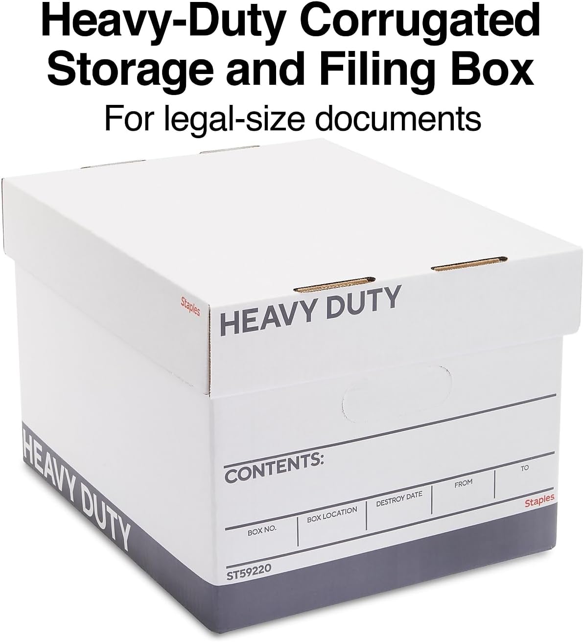 Detalle de Staples Triple Wall Heavy Duty File Boxes, Letter/Legal, 12/Carton