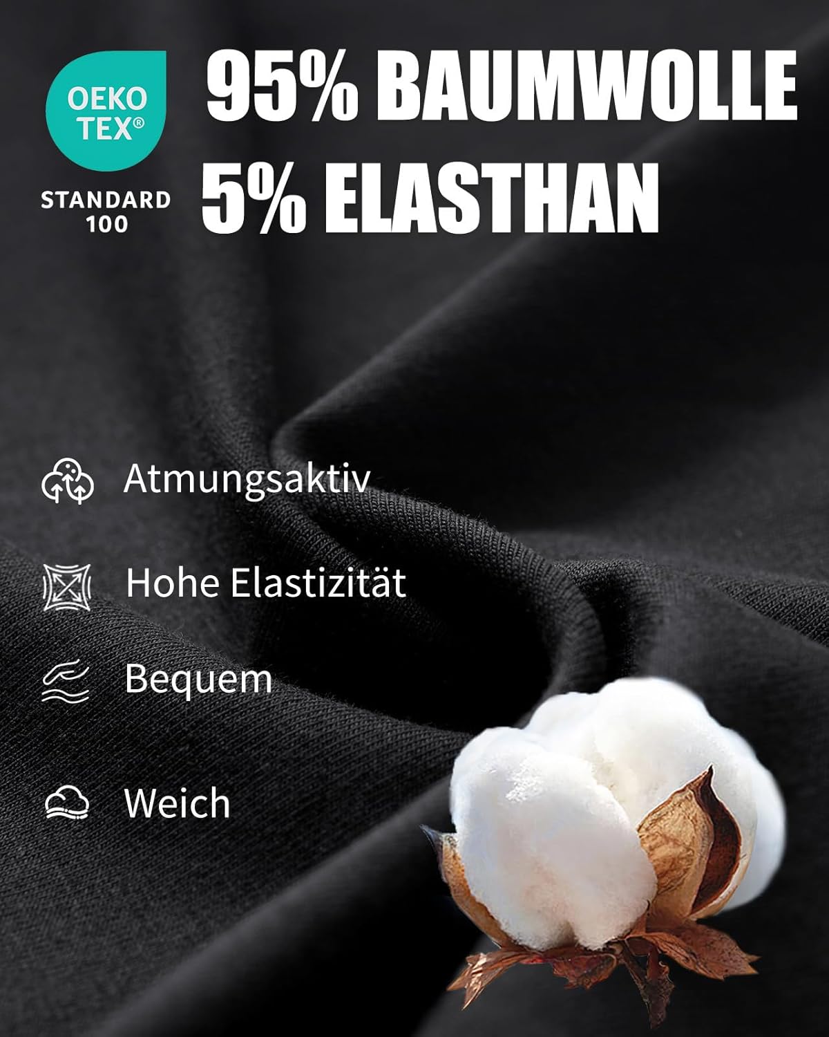 Detalle de HMIYA Henley Kurzarm T-Shirt für Herren – vielseitiges Baumwoll-Henley-Shirt mit Drei-Knopf-Front