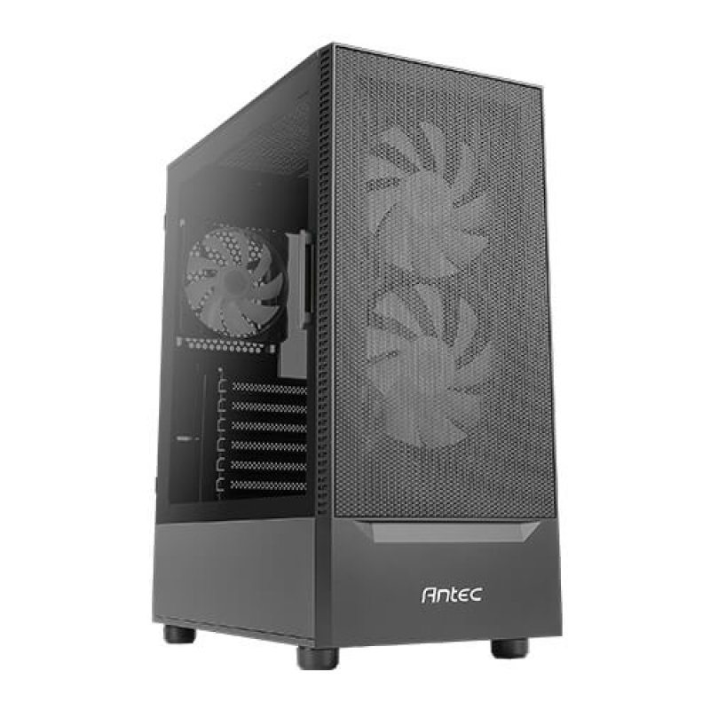 Detalle 2 de Antec NX410: torre gaming en gris con ARGB, USB 3.0 y refrigeración líquida hasta 360 mm