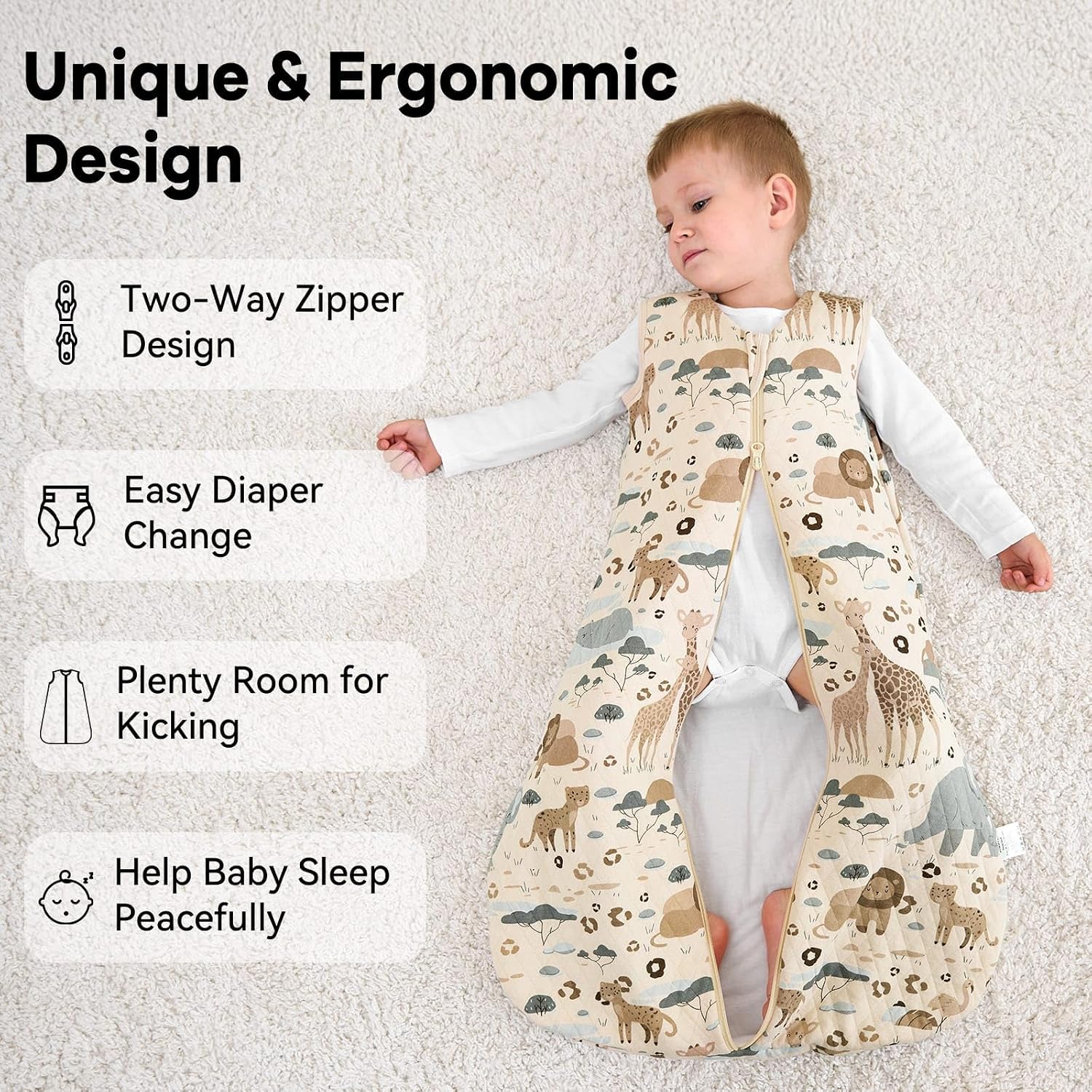 Detalle 2 de Unnivoll Baby Sleeping Bag 1.5 Tog 6-12 Months