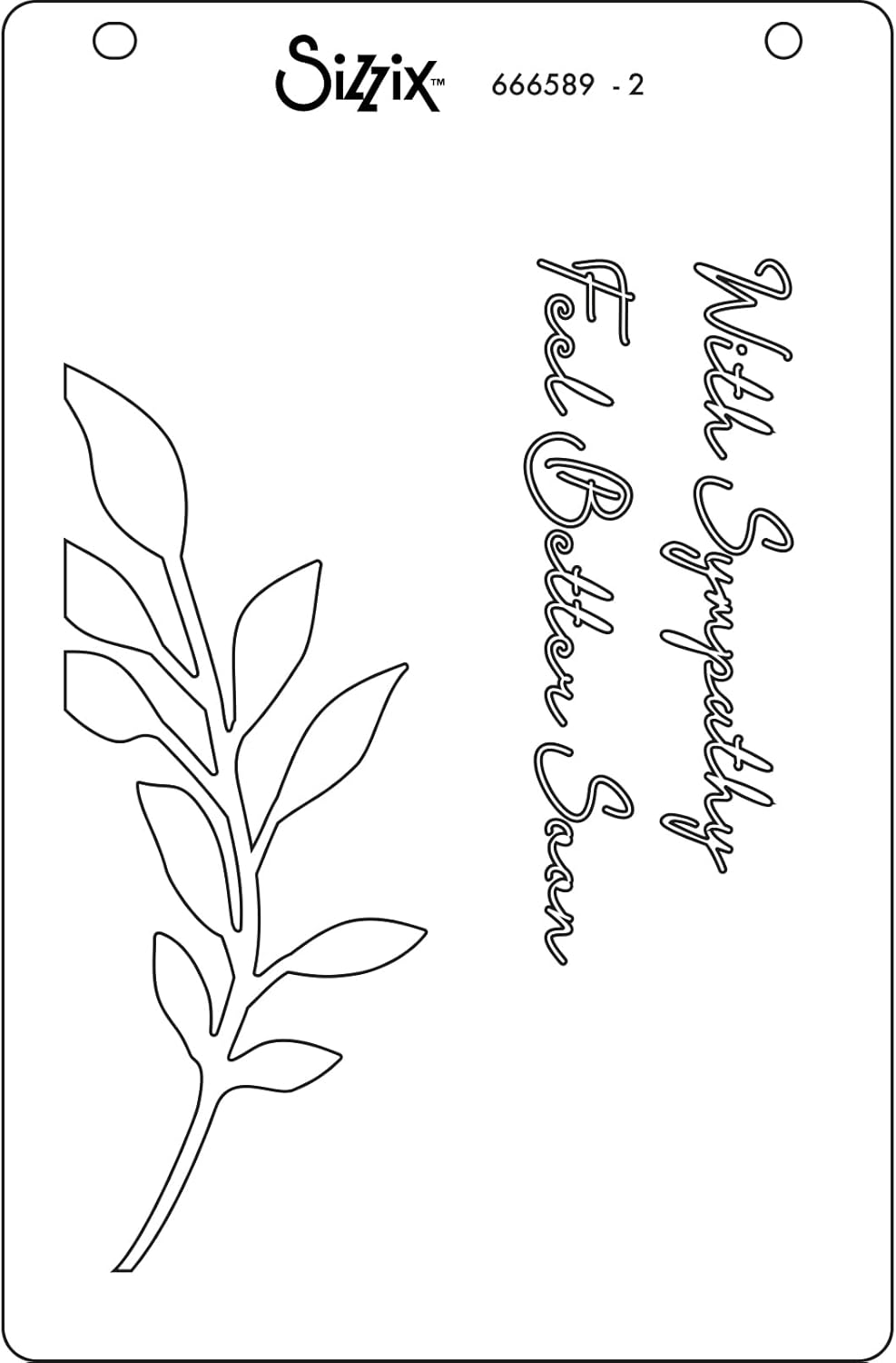 Thumbnail 2 de A6 Layered Stencils 4PK Cosmopolitan Frond by Stacey Park