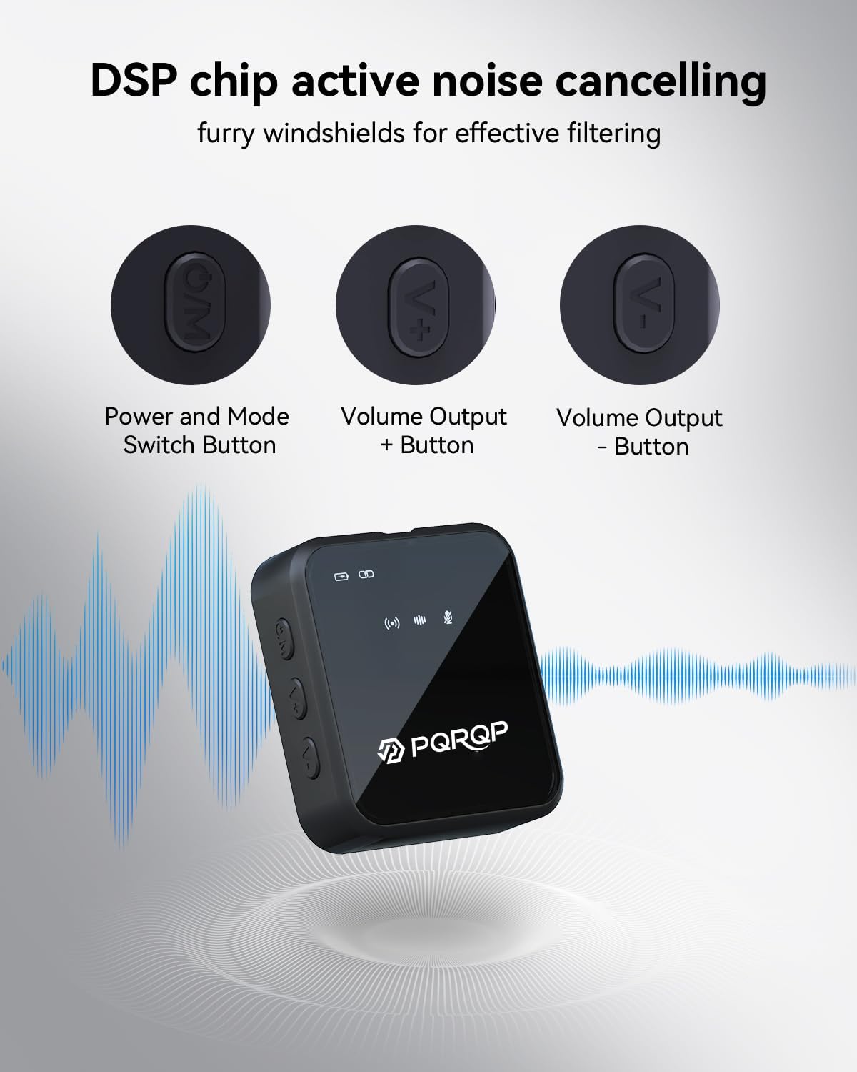 Thumbnail 1 de PQRQP 3-in-1 Wireless Microphone 328ft