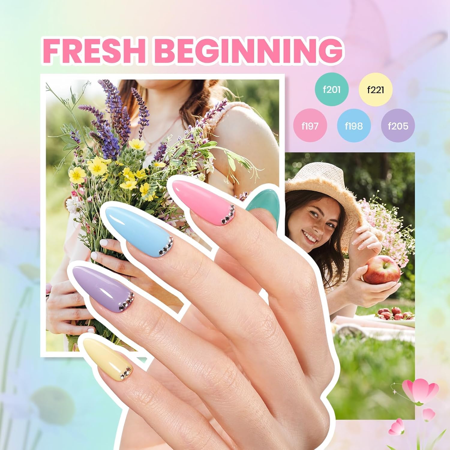 Thumbnail 3 de Beetles Gel Nail Polish Kit with UV Light 32 Colors