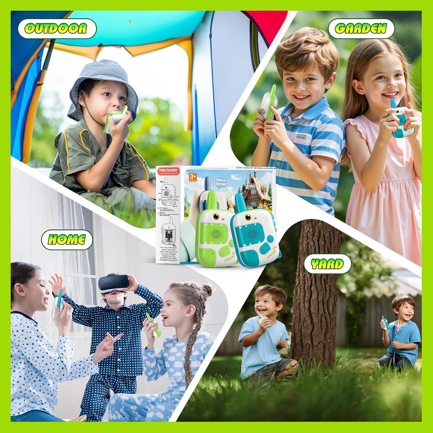 Thumbnail 5 de Walkie talkie dinosaurio para niños 3–8 años