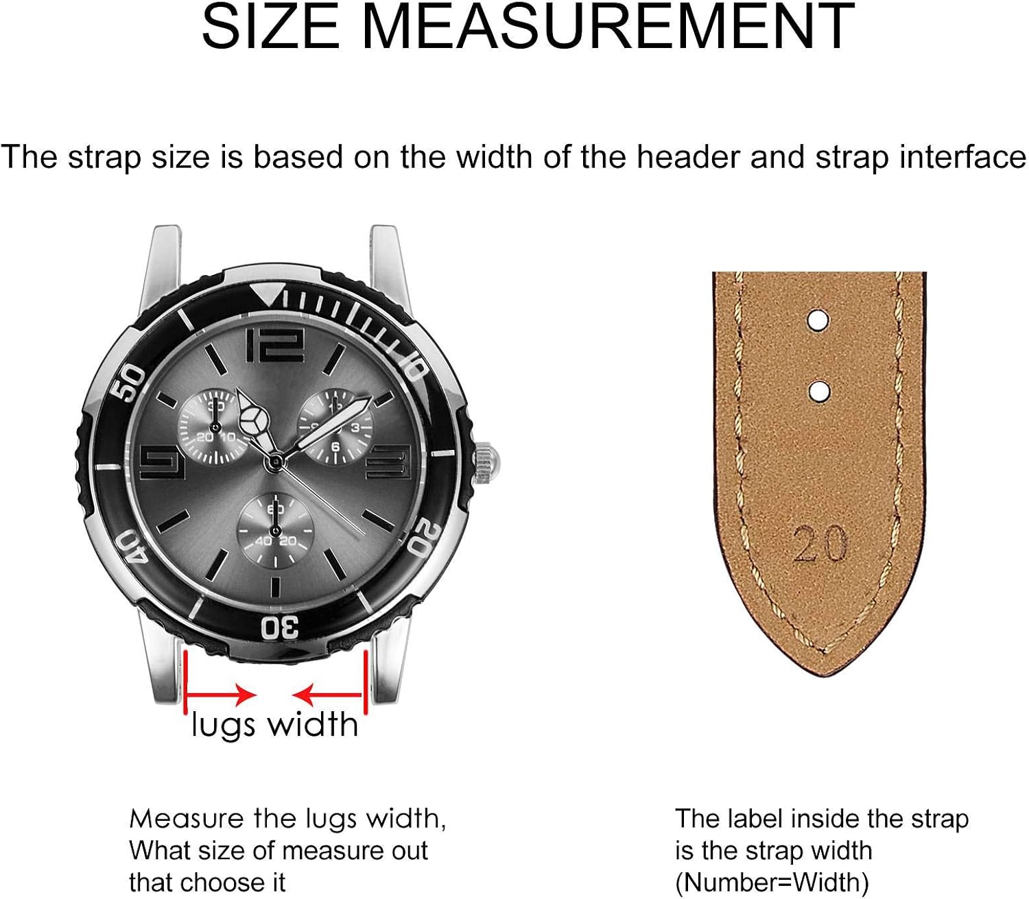 Thumbnail 4 de BISONSTRAP Uhrenarmband aus Vintage-Leder als Ersatzband – Bandbreite 14 bis 24 mm
