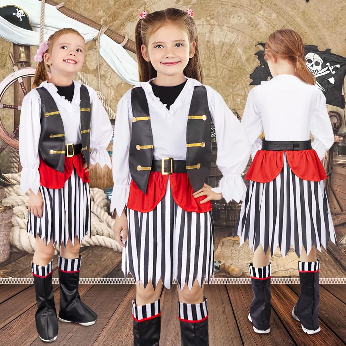 Thumbnail 3 de MELAND Pirate Costume Kids 3-10