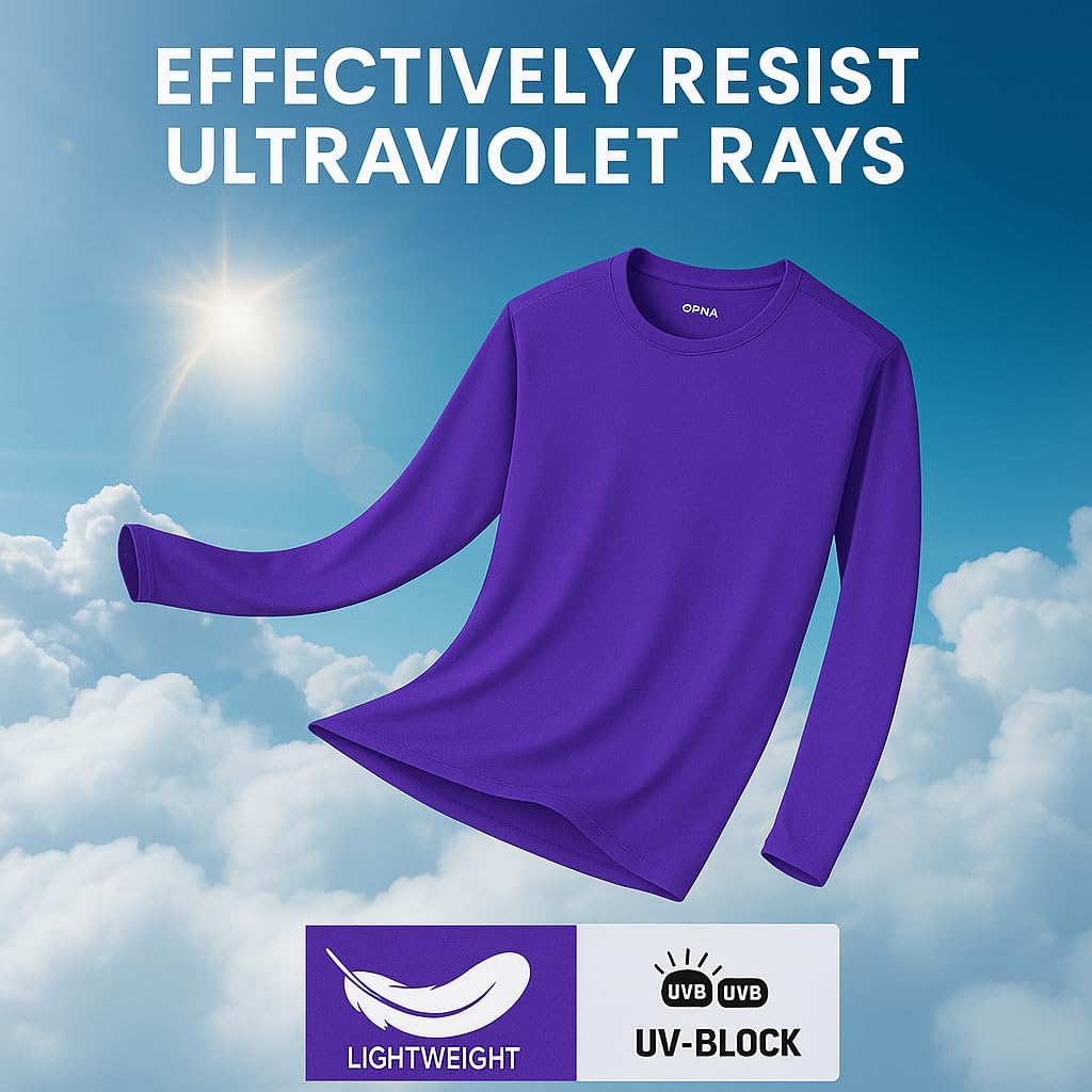 Detalle de Men's Long Sleeve Moisture Wicking Shirt for Workout