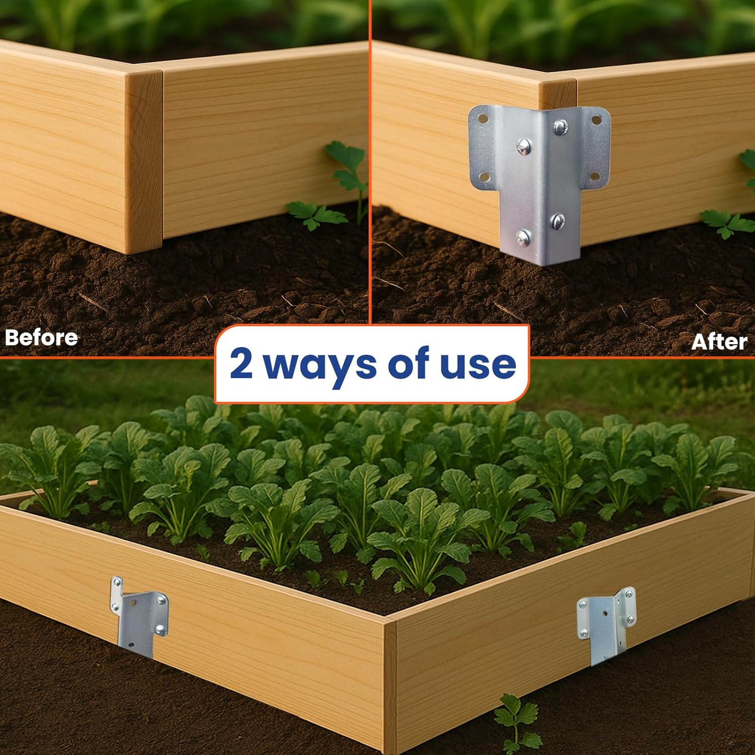 Thumbnail 2 de Xyxu Small Railway Sleeper Brackets 10 pack