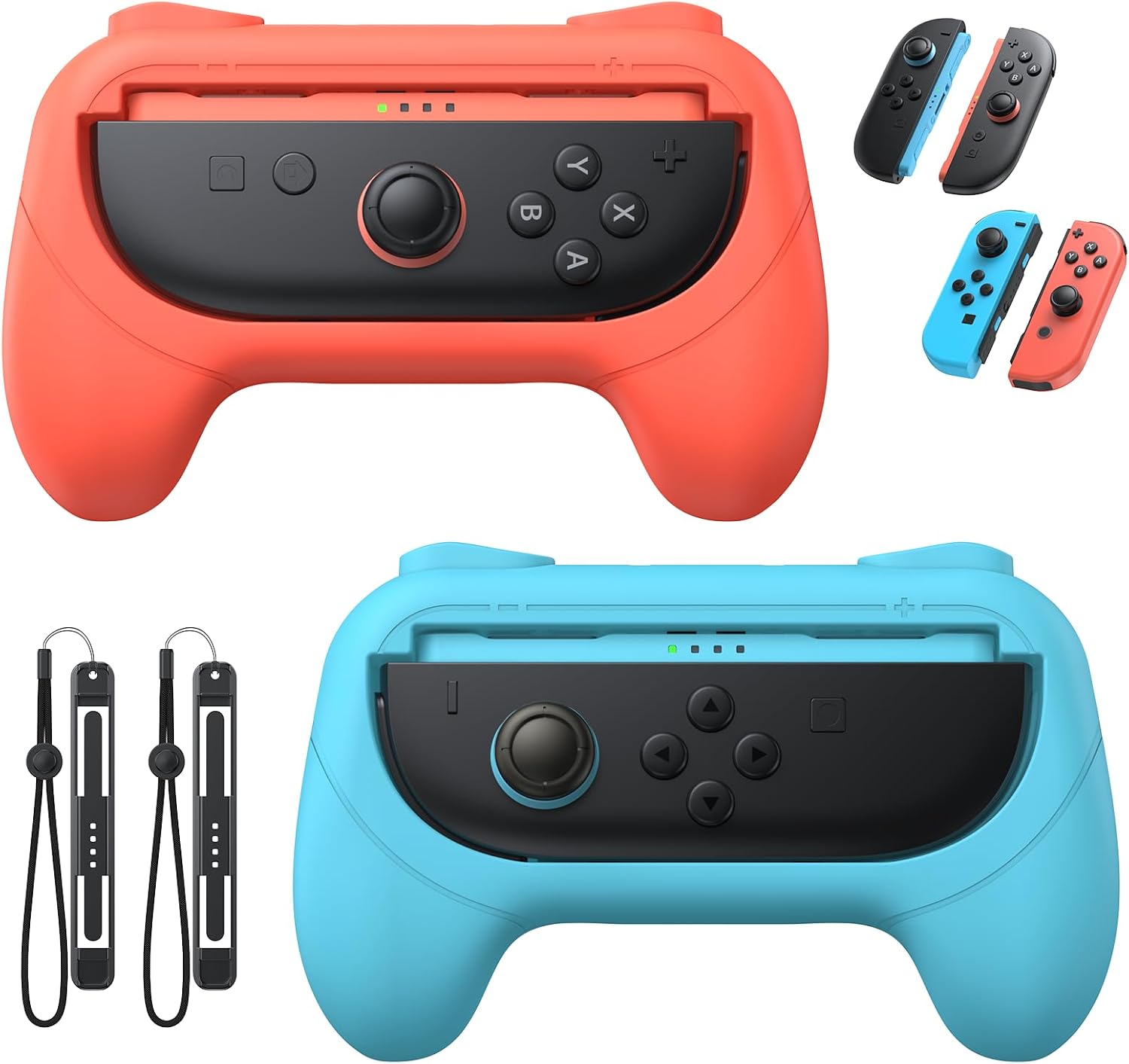 Detalle de FASTSNAIL Poignées pour Switch 2/1/OLED — Poignées antidérapantes compatibles NS2 et NS1