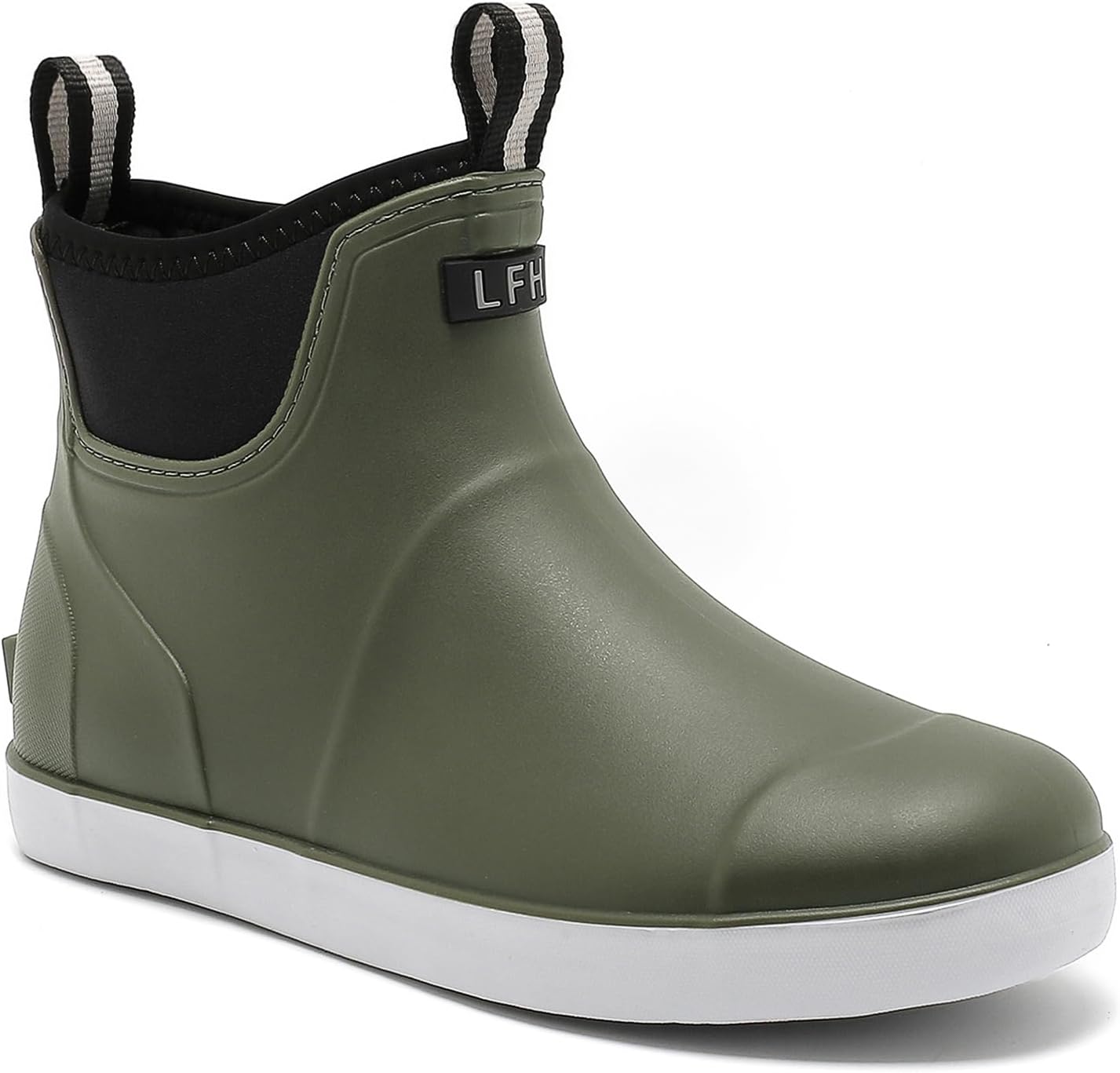 Detalle de Lezzglt Men's Deck Boots, Rubber