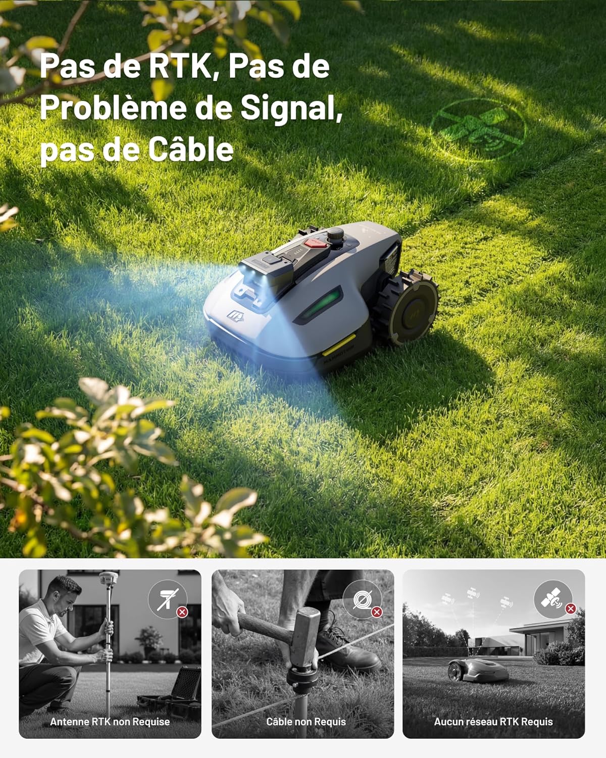Thumbnail 3 de MAMMOTION YUKA Mini 2 500 Tondeuse Robot avec Garage Standard
