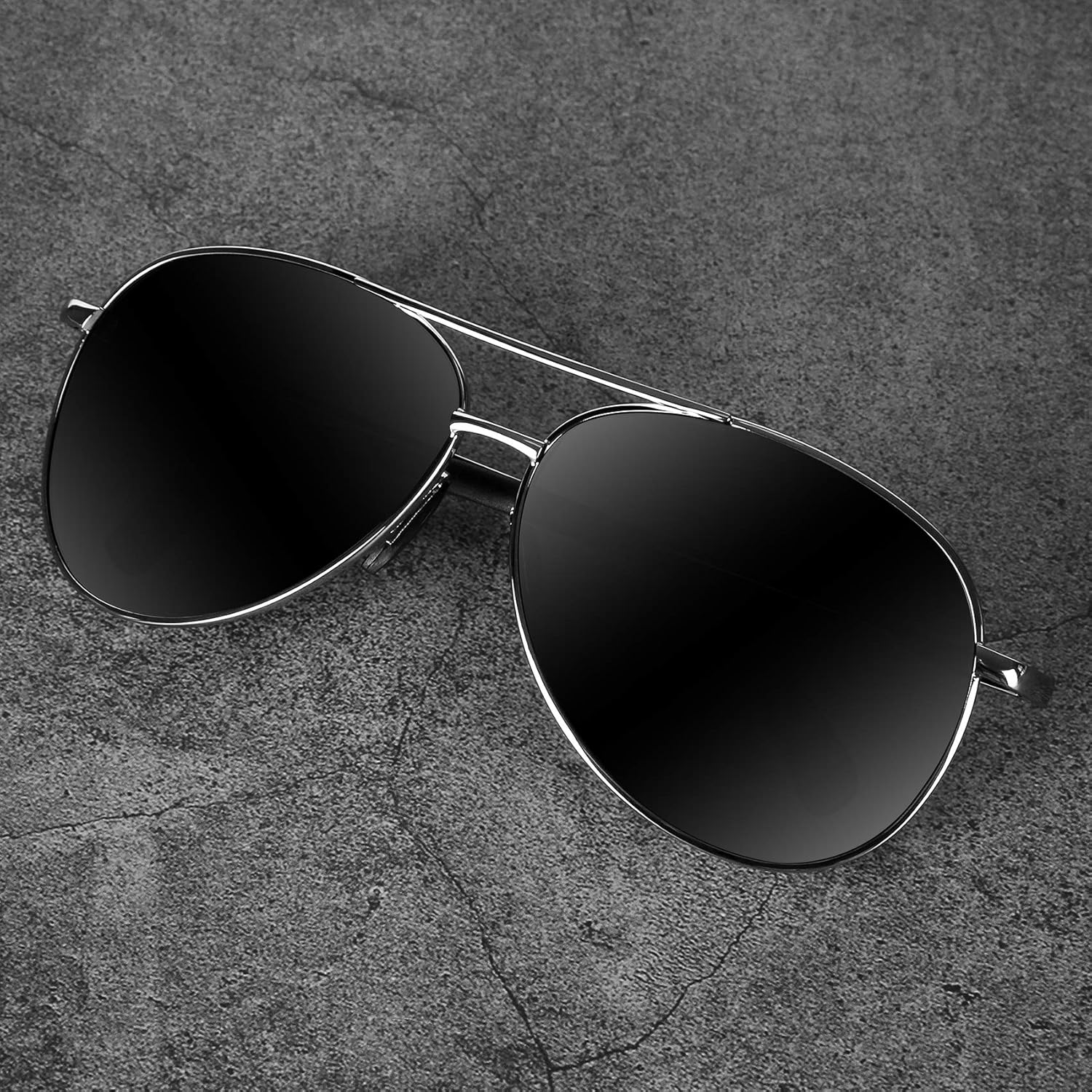 Detalle de MXNXEU Sonnenbrille Herren Fahrerbrille Polarisierte UV400 – Leichtes, unisex Modell aus Aluminium-Magnesium