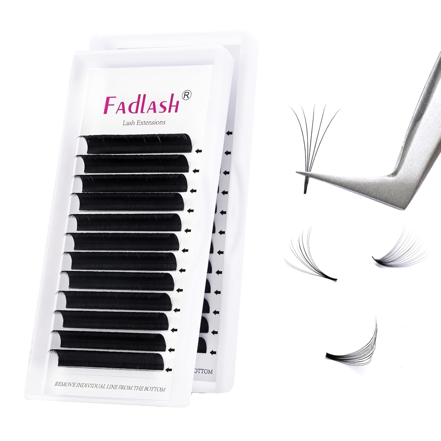 Detalle de Easy Fan Lashes für Wimpernverlängerung 0,07 mm