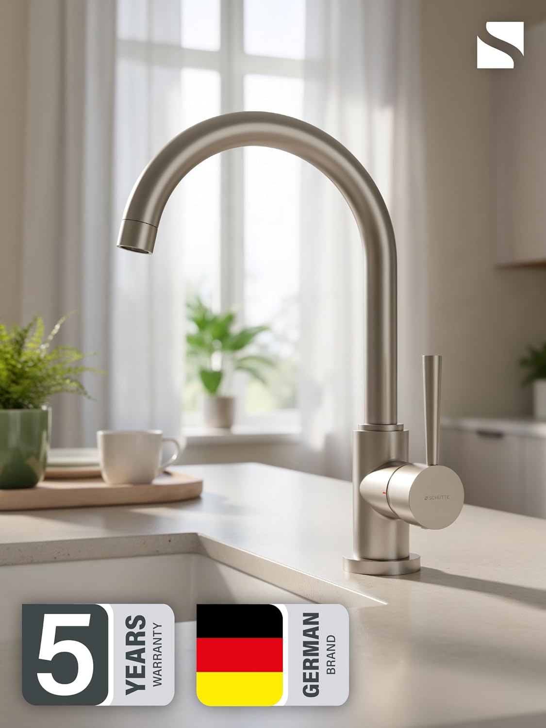 Thumbnail 6 de SCHÜTTE 79126 Robinet de cuisine Cornwall — mitigeur pivotant 360° et Cold-Start