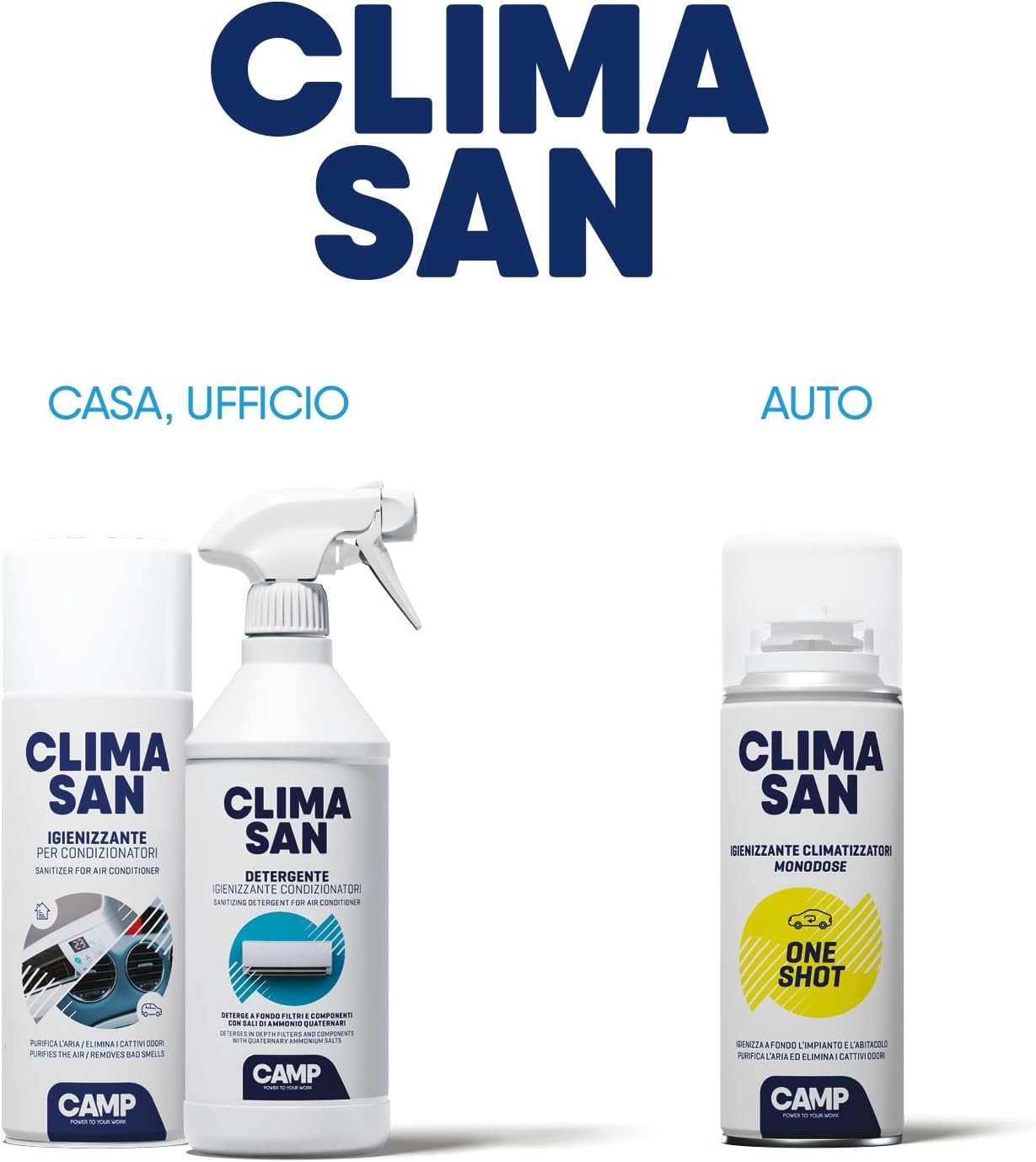 Thumbnail 3 de CAMP Climasan One Shot Spray – Igienizzante monodose per climatizzatore e abitacolo auto, 200 ml