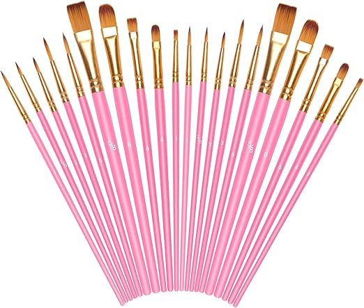 Vicloon Juego de Pinceles Artísticos 20 Piezas 🎨
