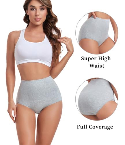 Detalle 2 de wirarpa Culotte Femme coton taille très haute