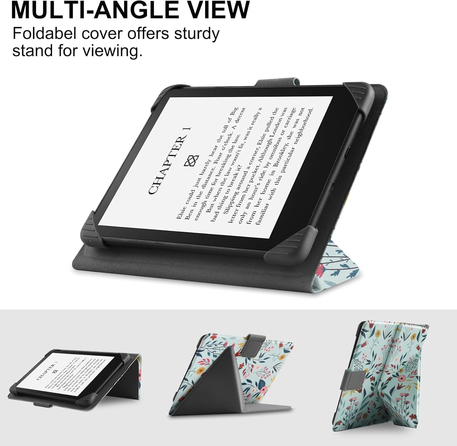 Thumbnail 2 de HGWALP Universal PU Folio Case for 6.8–7 Inch eReaders with Multi-angle Stand