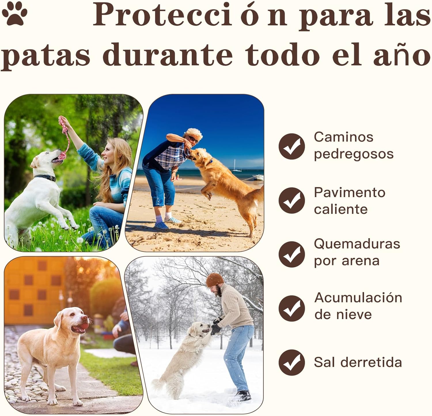 Detalle de Tinioey Crema Almohadillas para Perros (68g) – Natural y Segura, Protector de Patas, Nariz y Codos