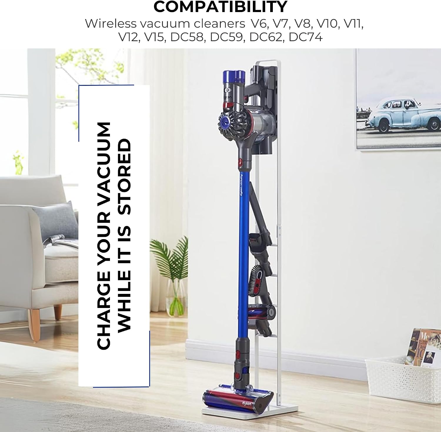 Thumbnail 1 de Supporto per aspirapolvere Dyson: scaffale a torre senza forare il muro